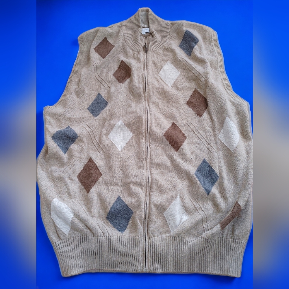 #2071 Alex Cannon sweater vest Men XL